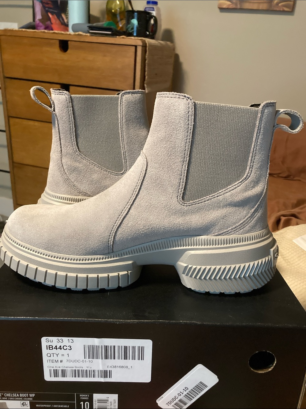 Sorel Ona Ave Chelsea Boot - Chrome Grey / Dove Waterproof